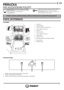 Manuál Indesit DSFE 1B10 Myčka na nádobí