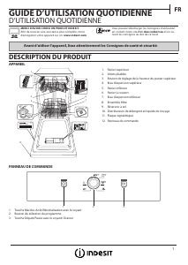 Mode d’emploi Indesit DSFE 1B10 Lave-vaisselle