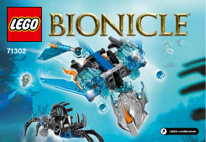 Manual Lego set 71302 Bionicle Akida creature of water