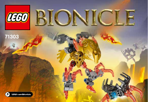 Manual de uso Lego set 71303 Bionicle Ikir – criatura del fuego