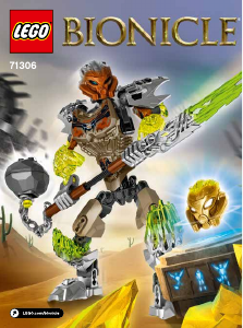 Brugsanvisning Lego set 71306 Bionicle Stenforeneren Pohatu