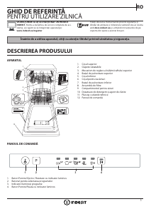 Manual Indesit DSIE 2B19 Maşină de spălat vase