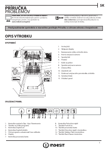Návod Indesit DSIO 3T224 Z E Umývačka riadu