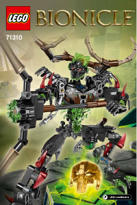 Manual de uso Lego set 71310 Bionicle Umarak el cazador