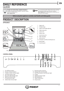 Manual Indesit TDFP 57BP96 EU Dishwasher