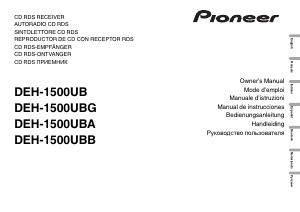 Manuale Pioneer DEH-1500UBB Autoradio