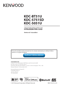 Manuale Kenwood KDC-5051U Autoradio