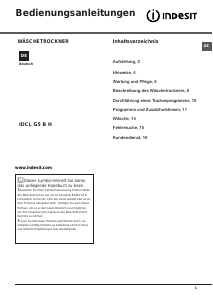Bedienungsanleitung Indesit IDCL G5 B H (EU) Trockner