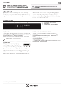 Handleiding Indesit INF 901 EAA 1 Vriezer