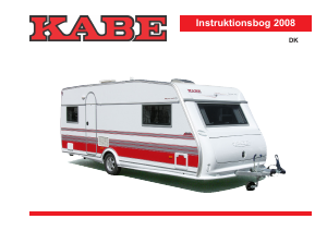Brugsanvisning Kabe Safir XL (2008) Campingvogn