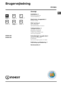 Brugsanvisning Indesit UFAN 400 Fryser