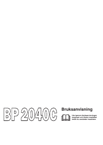 Bruksanvisning Jonsered BP 2040C Grästrimmer