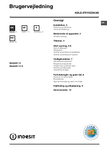 Bruksanvisning Indesit BAAAN 13 (0) Kyl-frys