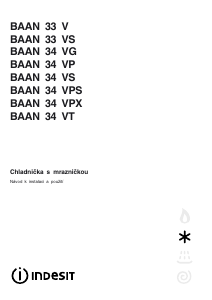 Manuál Indesit BAAN 34 VP Lednice s mrazákem