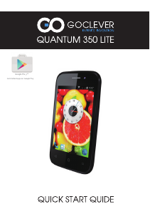 Bruksanvisning GOCLEVER Quantum 350 LITE Mobiltelefon