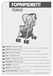 Manual Foppapedretti Tokio Carrinho de bebé