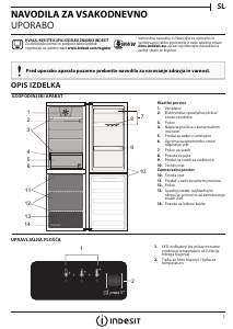 Priročnik Indesit LR9 S1Q F W Hladilnik in zamrzovalnik