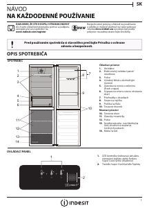 Návod Indesit LR9 S1Q F W Chladnička s mrazničkou