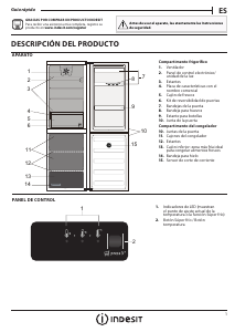 Manual de uso Indesit LR9 S2Q F X B Frigorífico combinado