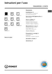 Handleiding Indesit RAA 24 N (EU) Koel-vries combinatie