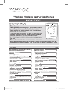 Manual Daewoo DWD-MI1211 Washing Machine