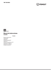 Manual de uso Indesit THP 752 W/IX/I Placa