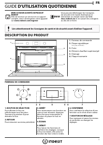 Mode d’emploi Indesit MWI 3343 IX Micro-onde