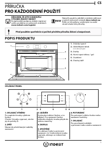 Manuál Indesit MWI 3343 IX Mikrovlnná trouba