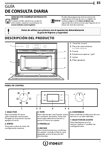 Manual de uso Indesit MWI 3343 IX Microondas