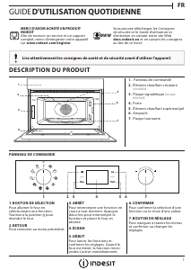 Mode d’emploi Indesit MWI 3345 IX Micro-onde