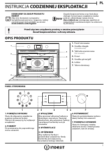 Instrukcja Indesit MWI 3455 IX Kuchenka mikrofalowa