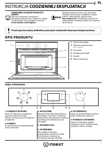 Instrukcja Indesit MWI 4343 WH Kuchenka mikrofalowa