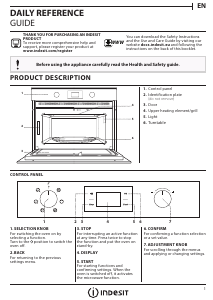 Manual Indesit MWI 4343 WH Microwave