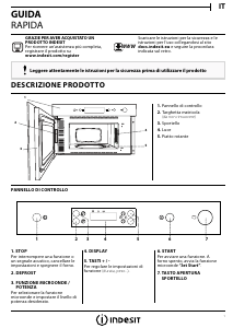 Manuale Indesit MWI 6211 IX Microonde