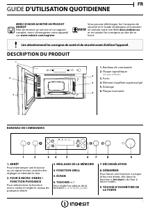 Mode d’emploi Indesit MWI 6213 IX Micro-onde