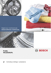 Instrukcja Bosch WLG24261PL Pralka