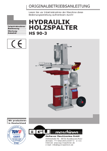 Bedienungsanleitung BGU HS 90-3 Holzspalter