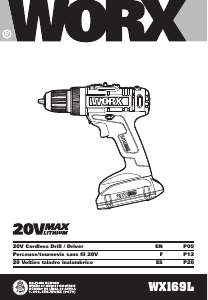 Handleiding Worx WX169L Schroef-boormachine
