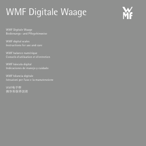 Handleiding WMF Digital Keukenweegschaal