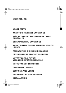 Mode d’emploi Whirlpool AWE 4117 Lave-linge