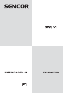 Instrukcja Sencor SWS 51 B Stacja pogodowa