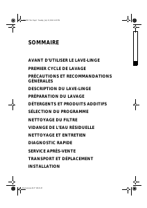 Mode d’emploi Whirlpool AWE 6721 Lave-linge