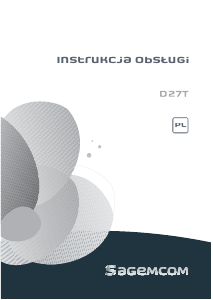 Instrukcja Sagemcom D27T Telefon bezprzewodowy