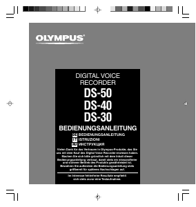 Bedienungsanleitung Olympus DS-40 Diktiergerät