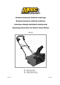 Bruksanvisning Meec Tools 721-111 Snöslunga