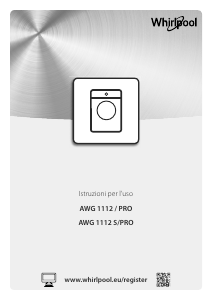 Manuale Whirlpool AWG 1112 S/PRO Lavatrice