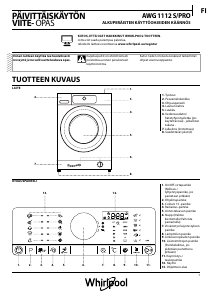 Käyttöohje Whirlpool AWG 1112 S/PRO Pesukone