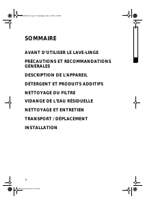 Mode d’emploi Whirlpool AWG 5060 Lave-linge