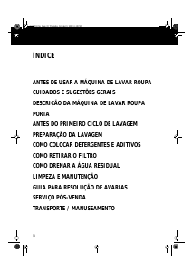 Manual Whirlpool AWM 040 Máquina de lavar roupa