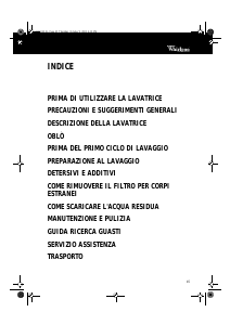 Manuale Whirlpool AWM 040 Lavatrice